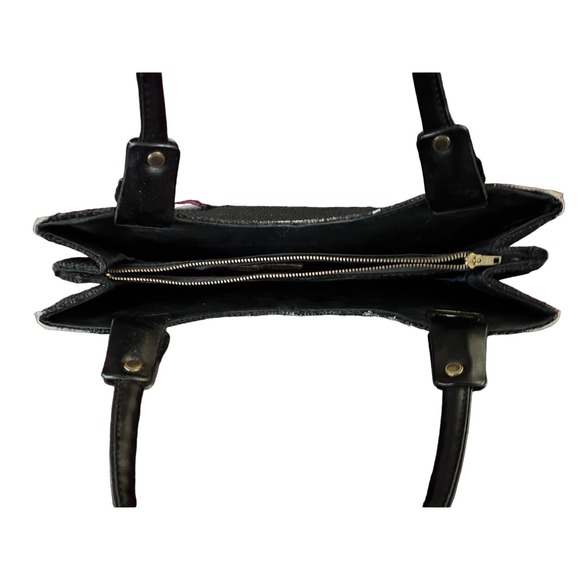 Hand Decorated by Caron of Houston, TX Vintage Handbag w Velvet Jeweled Design - Picture 11 of 16